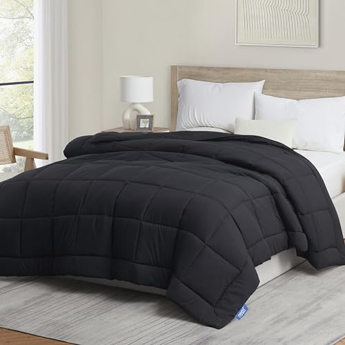 Nestl Comforter Duvet Insert, Quilted Down Alternative Comforter California King Size, All Season White Comforter California King Duvet Inserts, Cal King Size Comforter with Corner Tabs, Bed Comforter