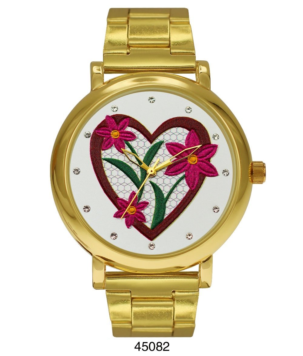 M Milano Expressions Gold Metal Band Watch, Hallandale Beach