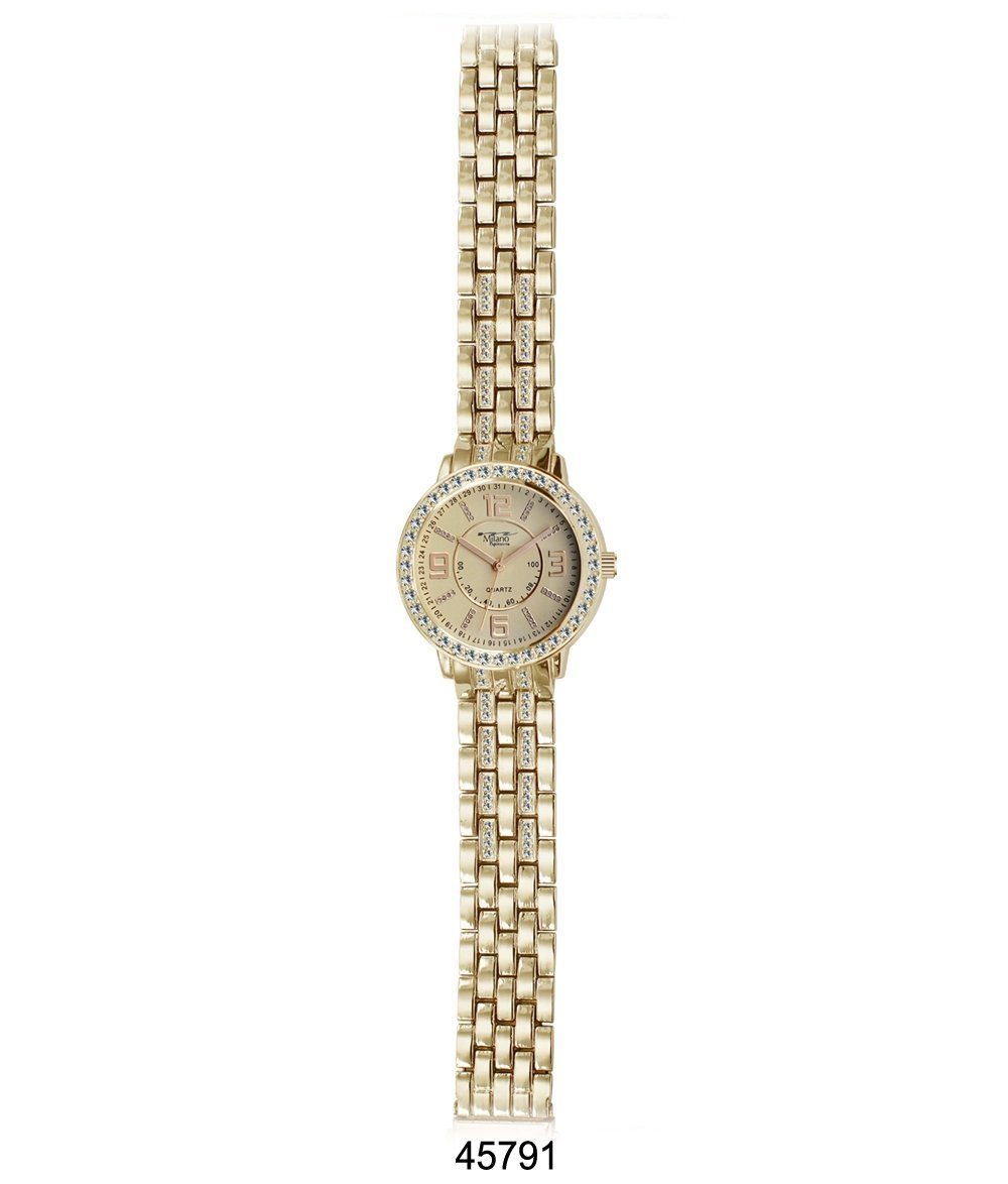 M Milano Expressions Gold Metal Band Watch, Milford