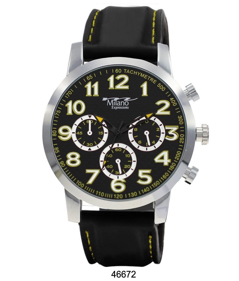 M Milano Expressions Black Rubber Strap Watch, Fort Wayne