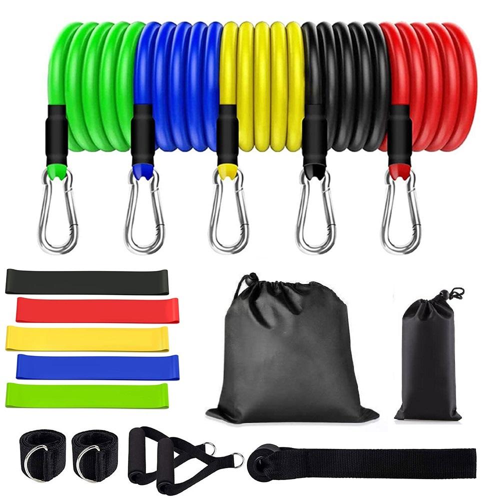 17 Pcs Workout Resistance Bands Set Exercise Band Set Fintess Sport