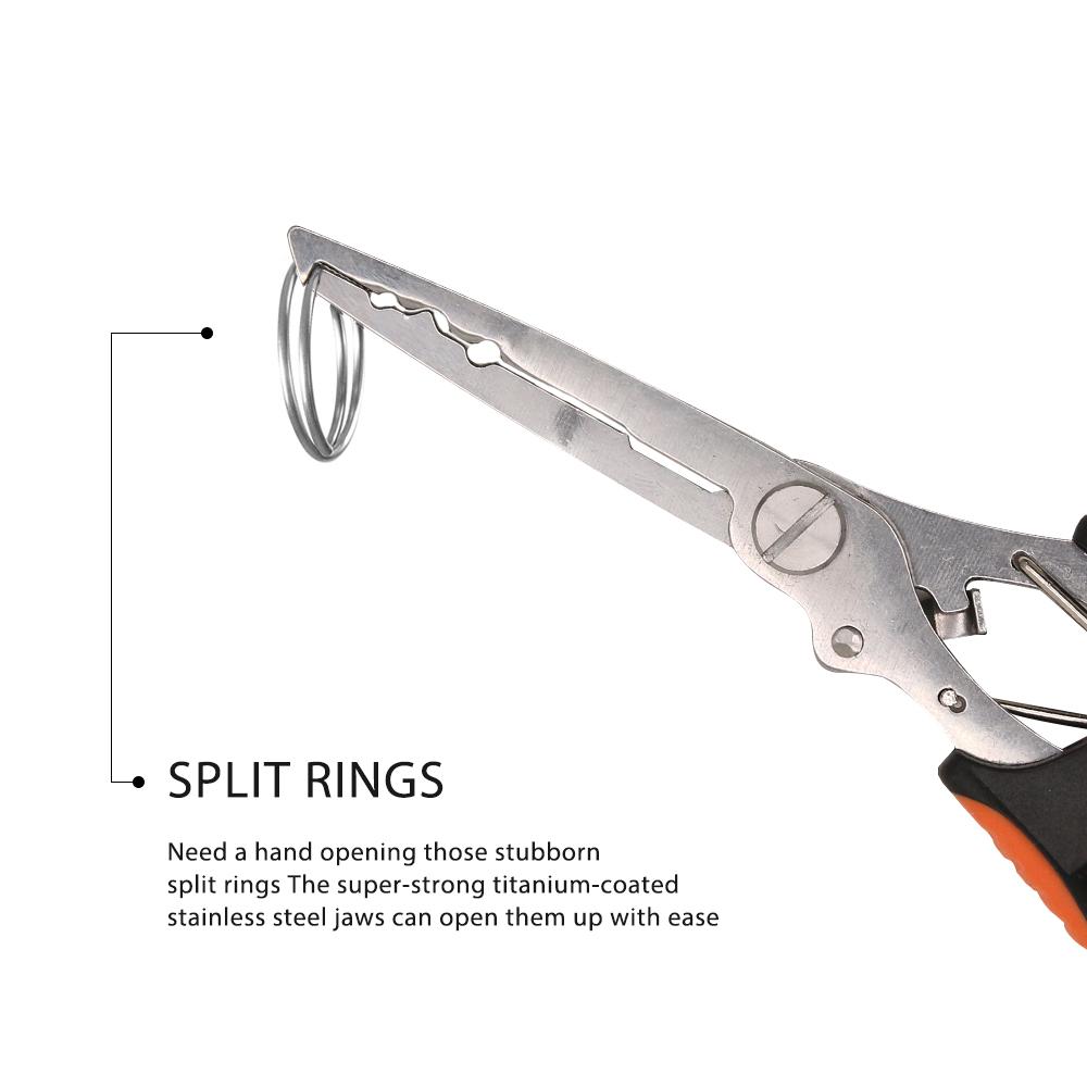 Stainless Steel Multifunctional Fishing Pliers Spring Accessories Tool