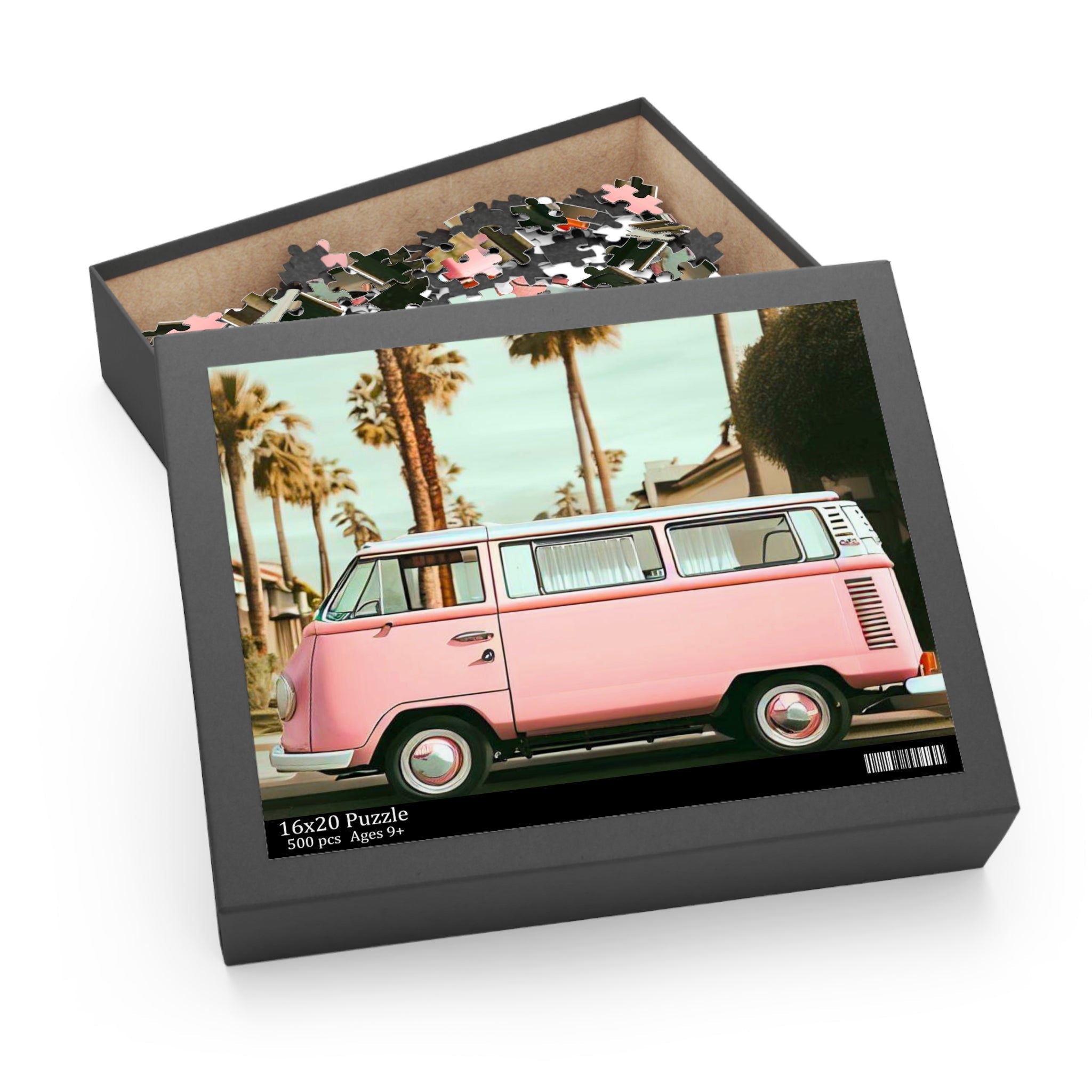 Retro Neighborhood Van Jigsaw Puzzle 500-Piece