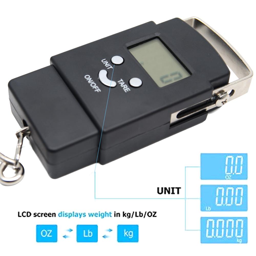 Fishing Weighting Steelyard Portable Electronic Hanging Hook Scale