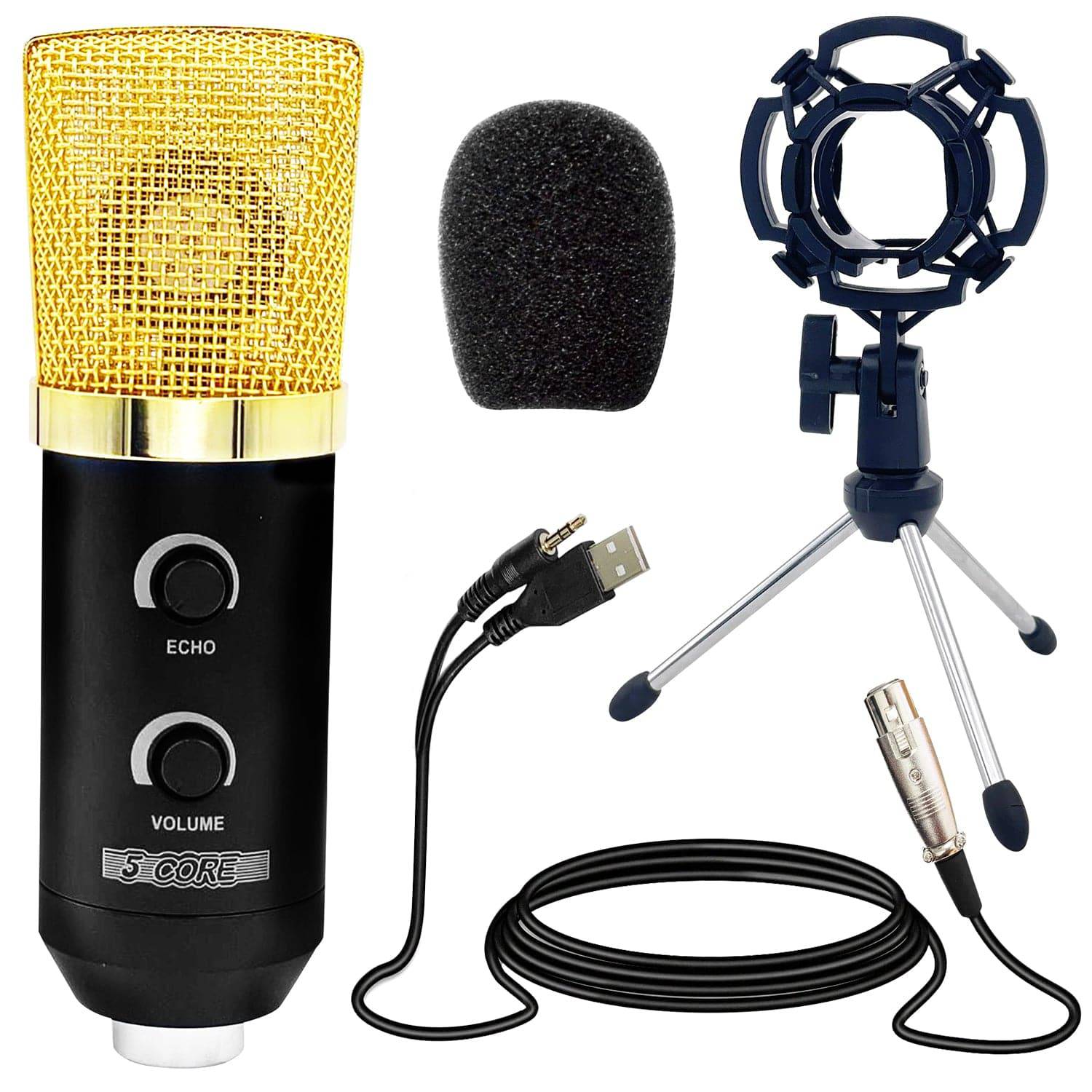 Premium Pro Audio Condenser Recording Microphone Podcast Gaming PC