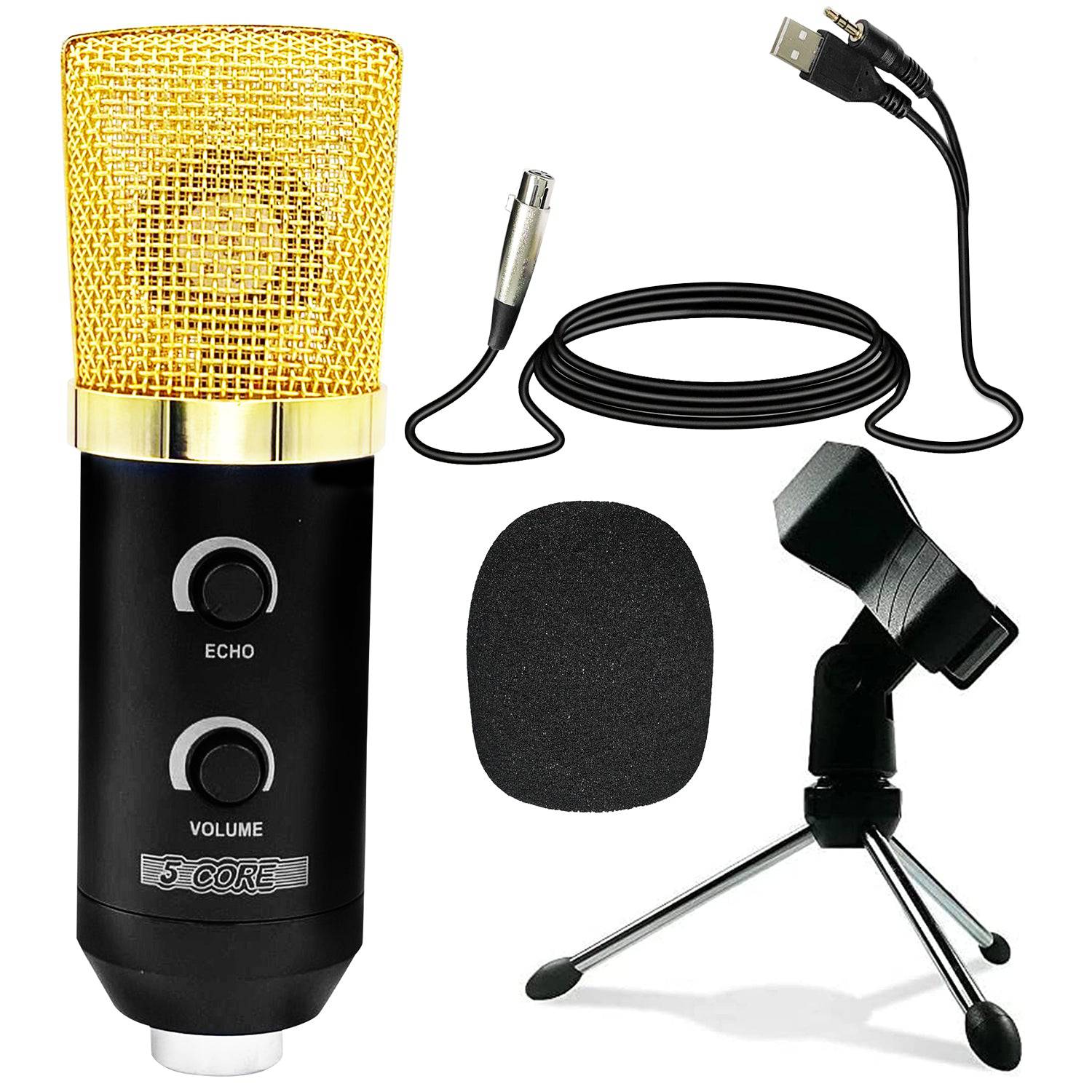 5Core Premium Pro Audio Condenser Recording Microphone Podcast Gaming