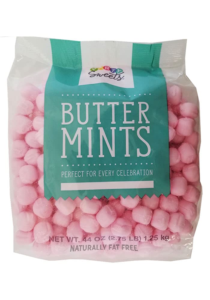 Party Sweets Pink Buttermints, 2.75 Pound, Appx. 350 pieces from Hospitality Mints