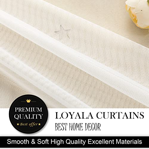Loyala Star Curtains - Blackout & Rainbow Kids Bedroom Curtains, 63 Inch Long, 2 Panels, Beige, Blue & Pink