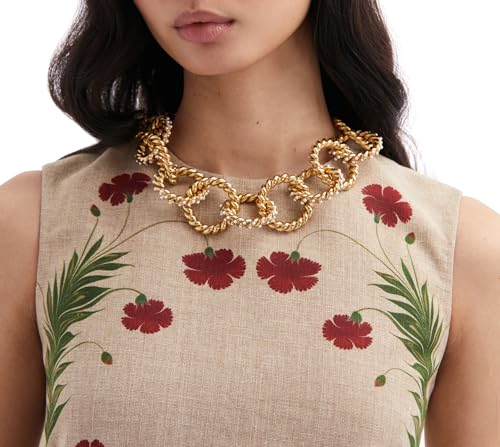 Oscar de la Renta, Golden Rope Necklace, Pearl