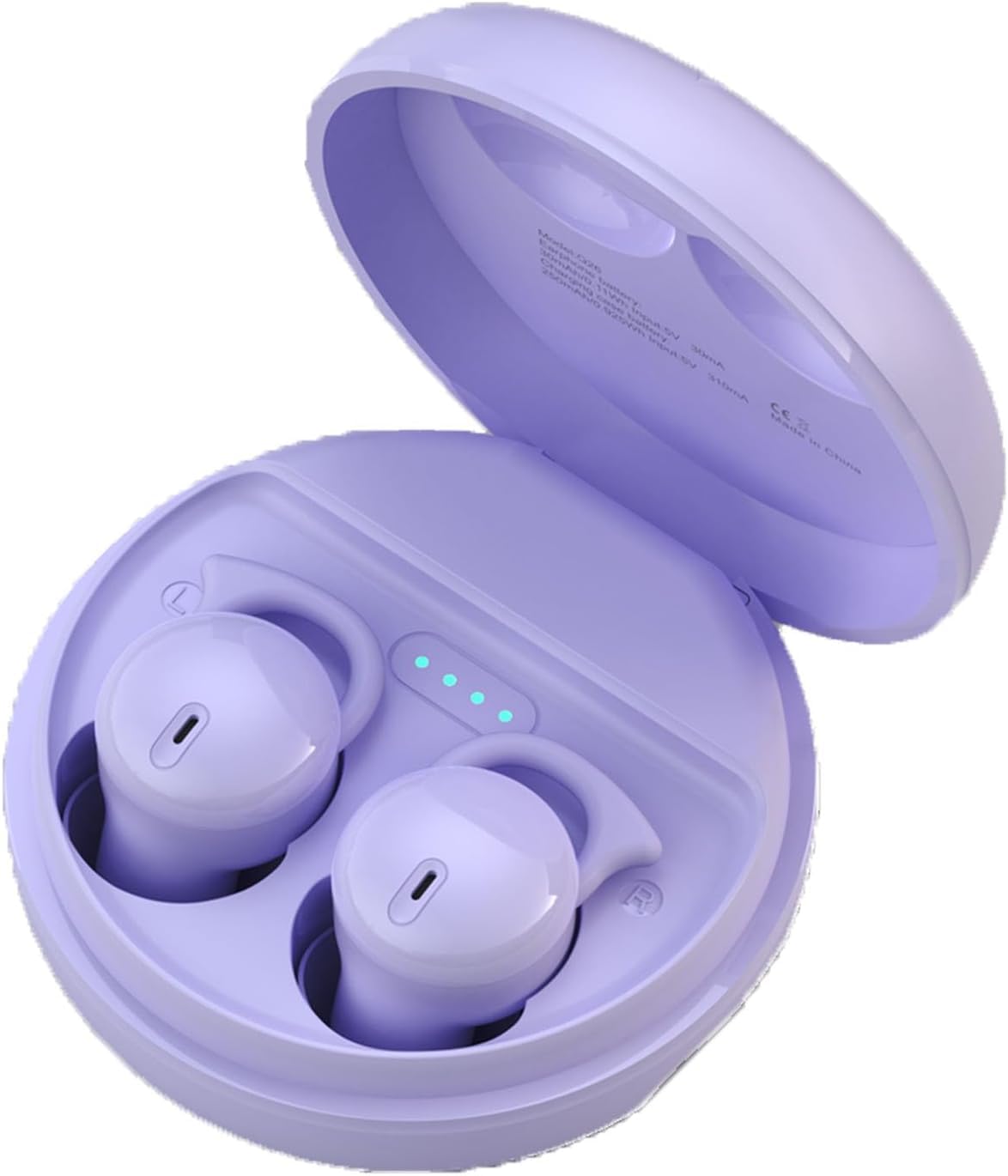 Invisible Sleep Headphones,Sleep Earbuds for Side Sleepers,Sleeping Earbuds Comfortable Noise Blocking, Bluetooth 5.3 Wireless Ear Buds,Smallest Headphones for Sleeping,Running,Driving,Hiking - Purple