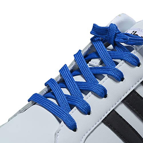 KURISET Shoelaces 5/16" Fine Weave Flat Shoe Lace 2 Pair Shoestring for Running Tennis Athletic Sneaker Replacements (27 inches (69 cm), Light Brown)