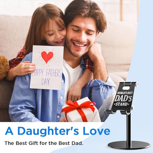 AICase Gifts for Dad, Birthday Christmas Fathers Day Presents for Dad from Daughter and Son, Cool Worlds Best Dads Ideas Stand for iPad/iPhone/Phone