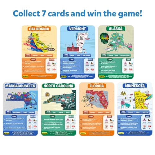 Skillmatics Train of Thought & Guess in 10 States of America Bundle, Games for Kids, Teens & Adults, Gifts for Boys and Girls Ages 6, 7, 8, 9 and Up