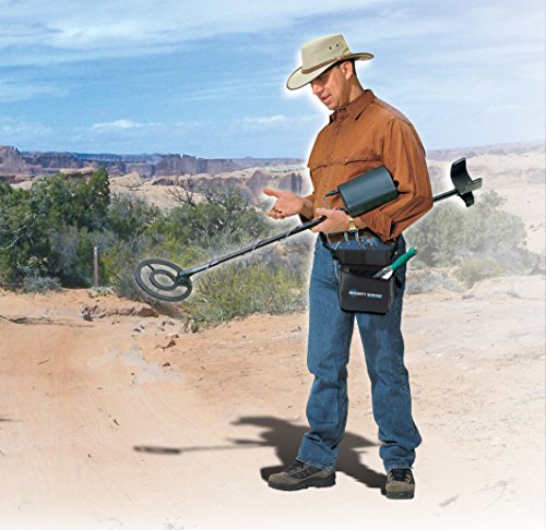 Bounty Hunter QSI Quick Silver Metal Detector, Black – Fully Automatic Ground Balance, 8-Inch Waterproof Coil, LCD Display, 4-Segment Digital Target ID & 3-Tone Audio Feedback