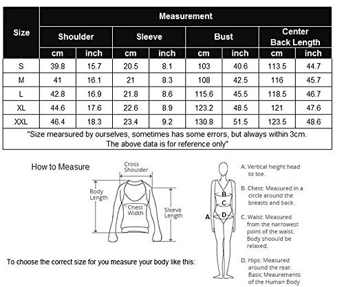 Ekouaer Women Zipper Front Nightgown Short Sleeve Housecoat Cotton Printing Housedress Full Length Robe with 2 Pockets L