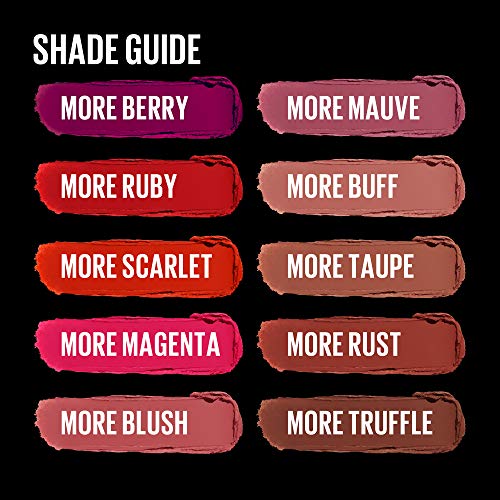 Maybelline Color Sensational Ultimatte Matte Lipstick, Non-Drying, Intense Color Pigment, More Truffle, Cocoa Brown, 1 Count