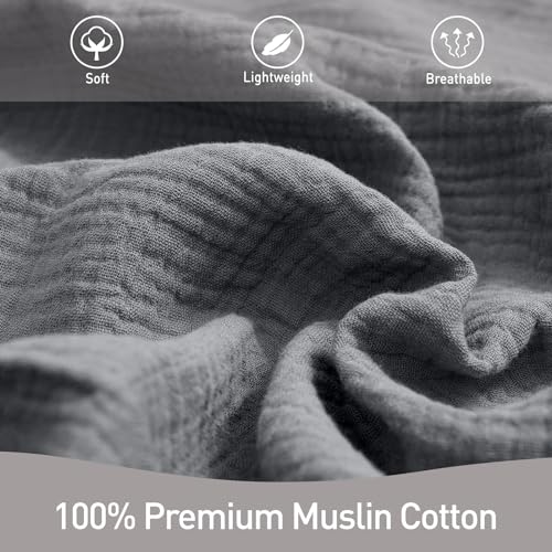 GLLQUEN BABY Muslin Swaddle Blankets for Boys and Girls, 3-Pack Baby Blankets for Girl Boy, Newborn Receiving Blanket, Baby Swaddle Blanket Unisex, Baby Essentials, Registry & Gift