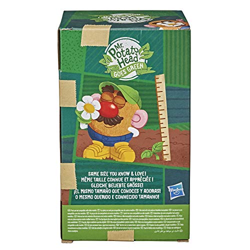 Mr Potato Head Goes Green Toy for Kids Ages 3 and Up, Made with Plant-Based Plastic and FSC-Certified Paper Packaging (Amazon Exclusive)