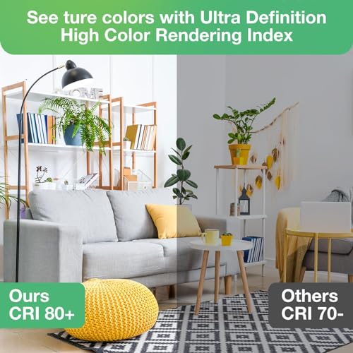 DEGNJU 100W Equivalent A19 5000K Daylight LED Light Bulbs, 1500 Lumens, E26 Base, Non-Dimmable, 13W Bright White for Bedroom Home Office, 3 Pack