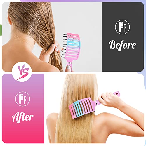 Vented Paddle Brush for Faster Blow Drying - Detangling Hair Brush for Women and Men, Professional Styling Brush for Curly, Thick, or Straight Hair