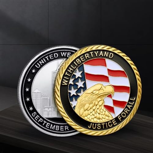 United we Stand Honoring and Remember 11 September 2001 Challenge Coin