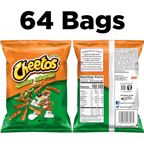 Cheetos Cheese Flavored Snacks, Variety Pack, (Pack of 40)