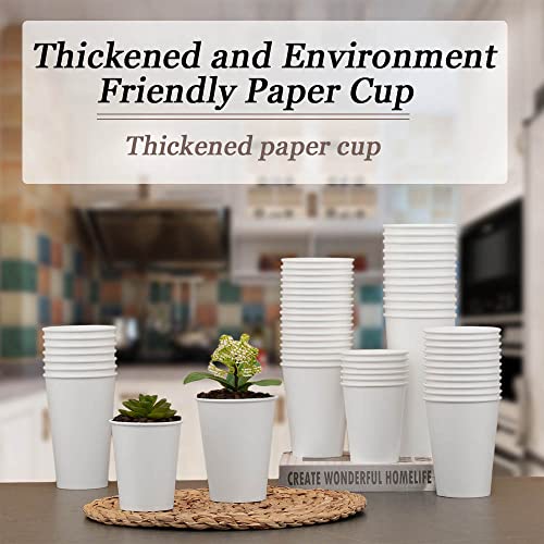 Lamosi 240 Pack Paper Cups 10 oz, 10 oz Disposable Coffee Cups, Hot/Cold Beverage Drinking Cups for Water Juice or Tea, Perfect for Office Party Home Travel