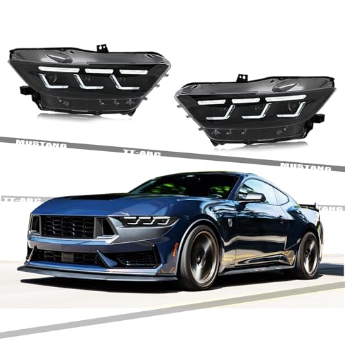 T T-ABC Mods Headlights for Ford Mustang 2015 2016 2017 All Models & Shelby GT350 GT500 Full LED (2015-2017)