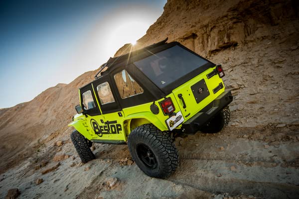 Bestop 54923-17 Black Twill Trektop NX Glide Convertible Soft Top 4-Door