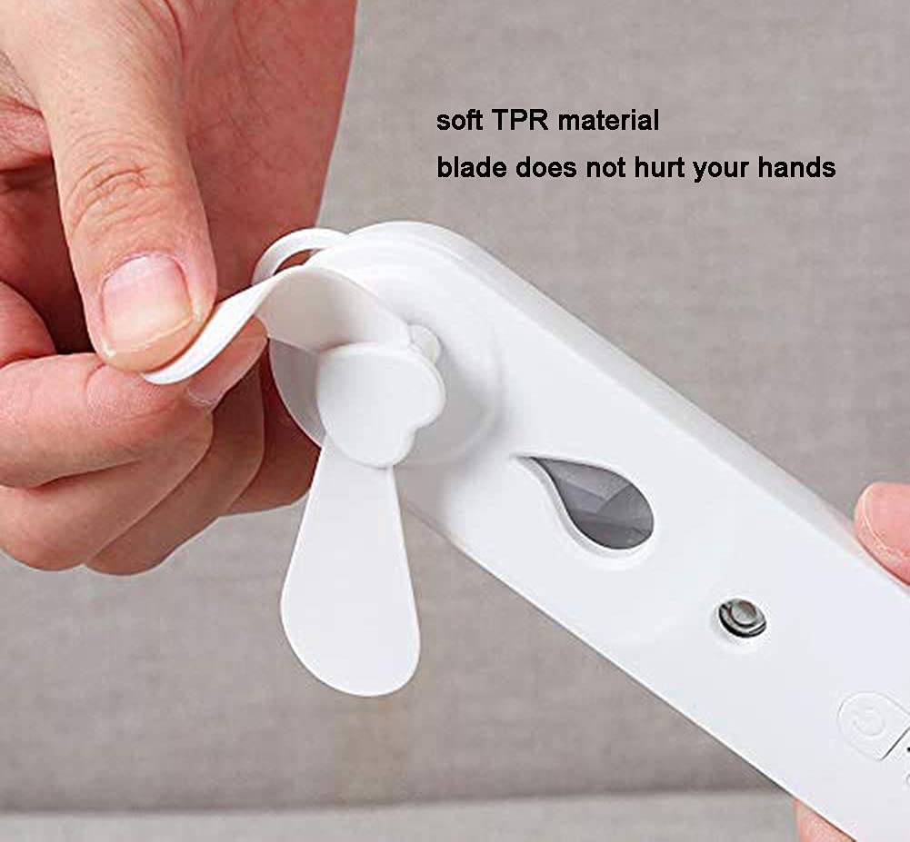 Proaccmart Handheld Mini Fan Misting Fan USB Rechargeable Portable Pocket Desk Fans Mini Water Spray Hydrating Fan