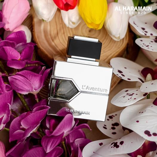 Al Haramain L'Aventure - Cologne for Men - Long Lasting Perfume for Men - Arabian Perfume - Men's Cologne - Amber Perfume with Bergamot - 3.3 oz