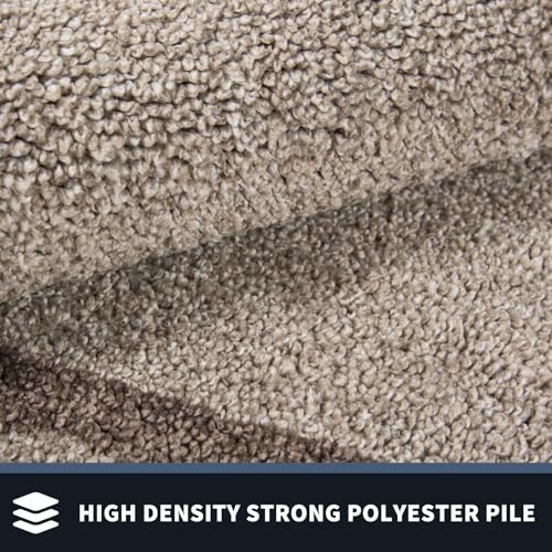 PURRUGS Dirt Trapper Door Mat 20" x 32", Non-Slip/Skid Machine Washable Entryway Rug, Shoes Scraper, Area Rug, Super Absorbent Welcome Mat for Muddy Wet Shoes and Paws, Beige & Grayish Brown
