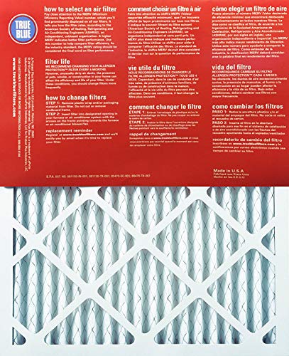 True Blue Allergen 20x36x1 Air Filter , MERV 11, 4-Pack