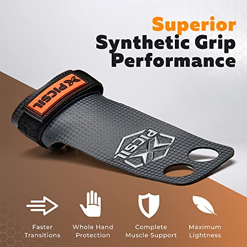 PICSIL RX Grips for Cross Training and Gymnastics, Carbon Fibre Material, Use with Magnesium, Grip on All Surfaces and Bars, Designed for All Athletes