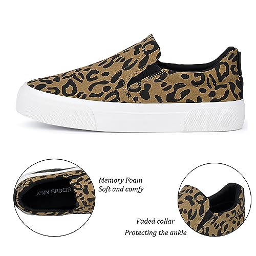 JENN ARDOR Women’s Slip On Sneakers Perforated/Quilted Casual Shoes Fashion Comfortable Walking Flats S.Grey