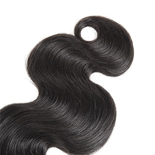 ISEE Body Wave Bundles Human Hair 1 Bundles 10 Inches Body Wave Human Hair Bundles Brazilian Virgin Hair Natural Black Color Bundles