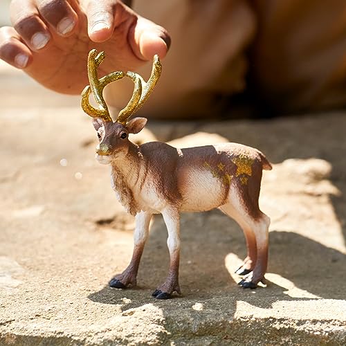 Schleich Wild Life, Animal Toys for Kids, Limited Edition Collectible Holiday Reindeer Toy Figurine