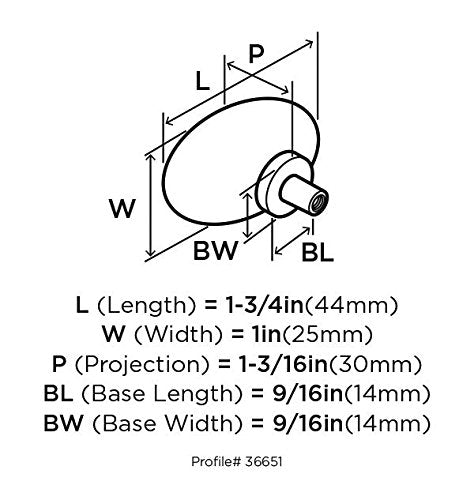 Amerock Glacio 1-1/2 inch (38mm) Diameter Clear/Satin Nickel Cabinet Knob, BP36976CG10