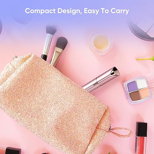 Flawless Facial Hair Removal for Women- as Seen on TV Painless Face Shaver -Painless Womens Facial Hair Remover with 2 Replacement Heads, Lipstick-Sized, USB Rechargeable（White）