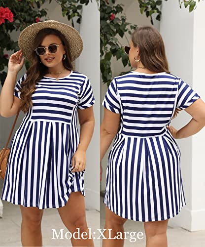 Womens Dresses Sexy Mini Party Dresses for Summer Short Sleeve Cute Casual Fashion Floral Dress Orange M