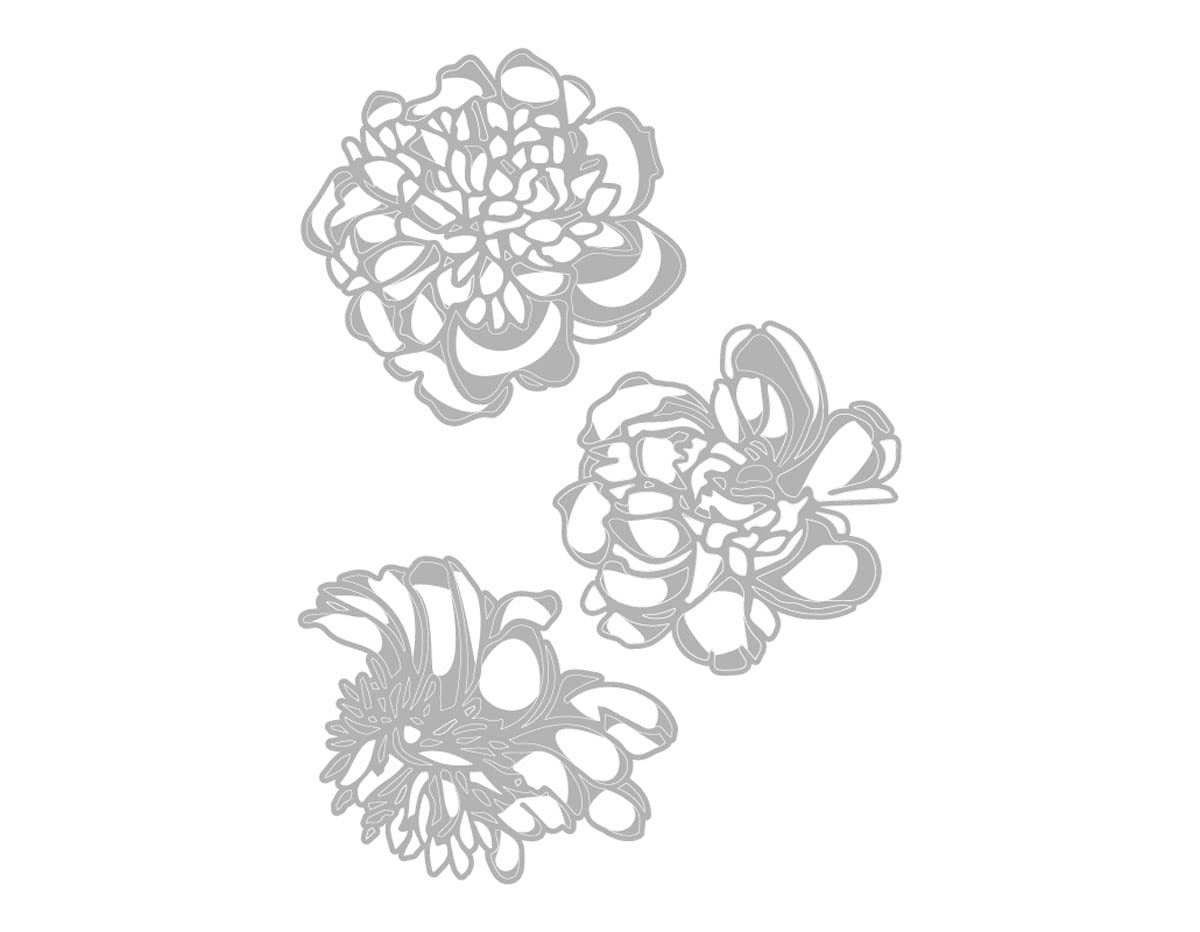 Sizzix Cutout Blossoms Dies, One Size, Multicolor