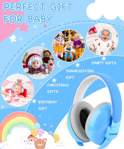 ZOHAN Baby Ear Protection - Upgraded Adjustable Noise Cancelling Headphones for Babies - Ages 3 Months to 3 Years