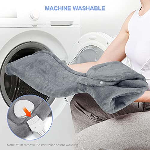 Heating Pad for Back Pain Relief, 24"x33" Large Weighted Heating Pad for Neck and Shoulders, Birthday Gifts for Women Men Mom Dad, Fast-Heating with 10 Settings, Auto Shut-Off, Washable