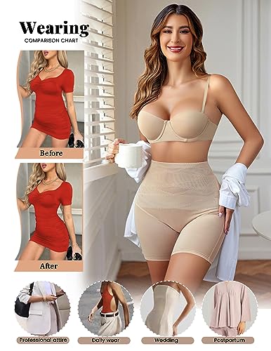 Avidlove Shapewear for Women High Waisted Body Shaper Shorts Butt Lifting Shapewear Tummy Control Thigh Slimmer Panties Black