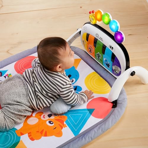 Baby Einstein 4-in-1 Kickin' Tunes Music and Language Play Gym and Piano Tummy Time Activity Mat