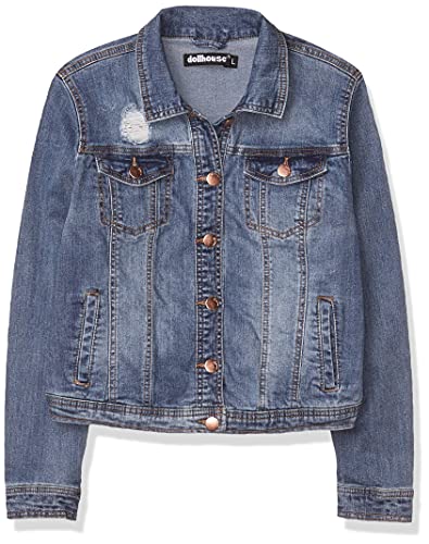 dollhouse Women's Size Genesis Plus Denim Jacket, 1X