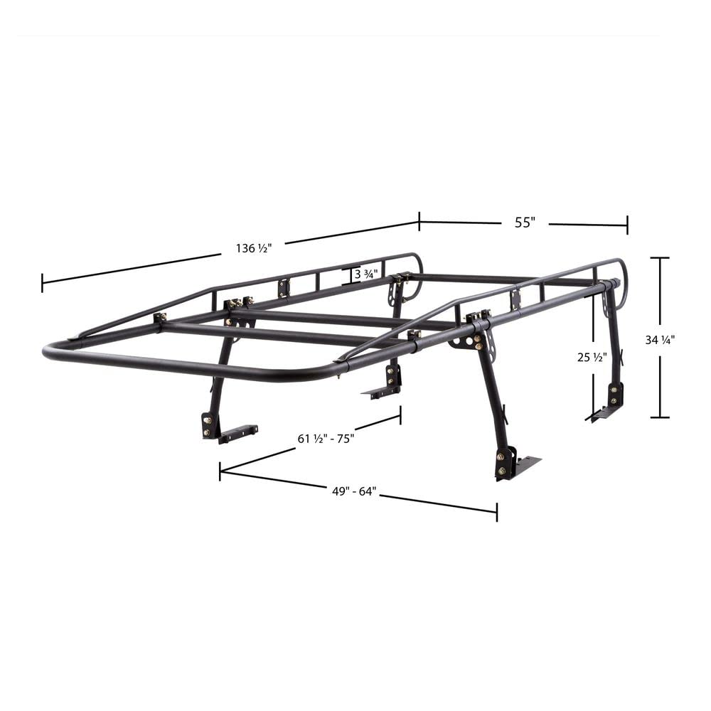 Apex UPUT-RACK-V2 Universal Steel Over-Cab Truck Rack