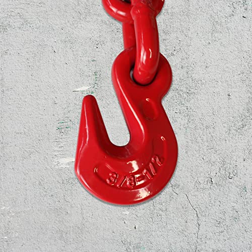 ENJ 4 Pack Ratchet Load Binder with 2 Grab Hooks, for 3/8-1/2 Grade 70 Transport Chain, Load Binder with 9,200 Pound Working Load Limit