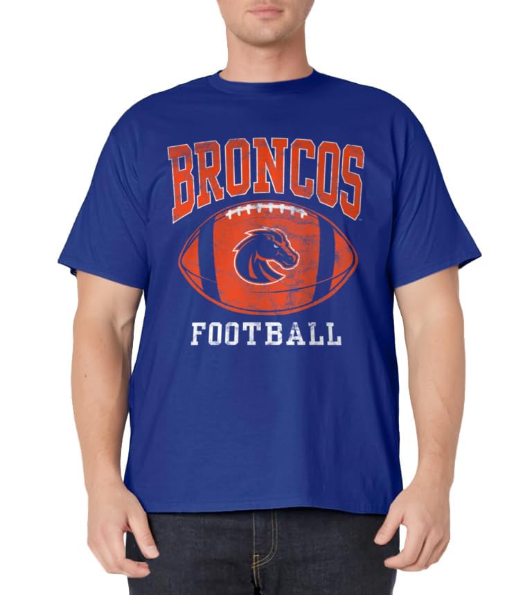 Boise State University BSU Broncos Football Ball T-Shirt