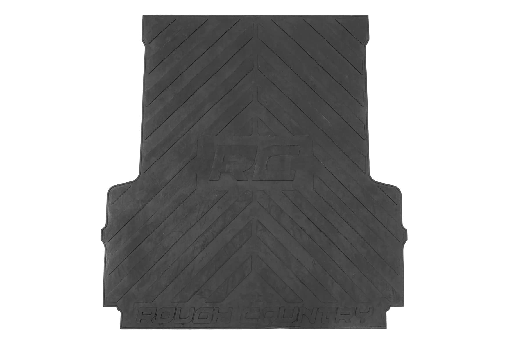 Rough Country Rubber Bed Mat for Jeep Gladiator JT (2020-2025) - Fits 5' (60") Bed, Non-Slip, Tear-Resistant Truck Bed Protection